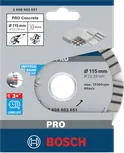 Алмазный диск Bosch PRO по бетону 115×22,23 мм.