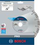 Алмазный диск по бетону Bosch PRO 230×22,23 мм.