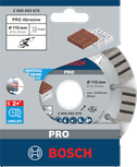 Абразивный алмазный диск Bosch PRO 115×22,23 мм.
