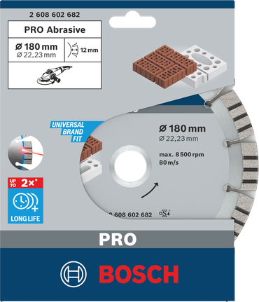 Абразивный алмазный диск Bosch PRO 180×22,23 мм.