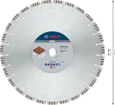 Алмазный абразивный диск Bosch PRO для каменной кладки, 400 мм.
