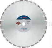 Абразивный алмазный диск Bosch PRO 450 мм для резки кирпича.
