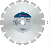 Алмазный диск Bosch PRO Asphalt 350 мм для резки асфальта.