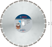 Алмазный диск Bosch PRO Multi Material, диаметр 400 мм.