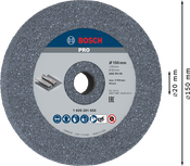 Шлифовальный круг Bosch PRO по металлу 150 x 20 мм G60.