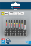 Набор ударных бит Bosch PRO Torx 8 шт. 55 мм.