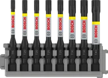 Набор ударных бит Bosch PRO Torx от T15 до T40, 8 предметов.