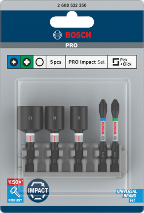 Набор Bosch PRO Impact Set 5 шт.