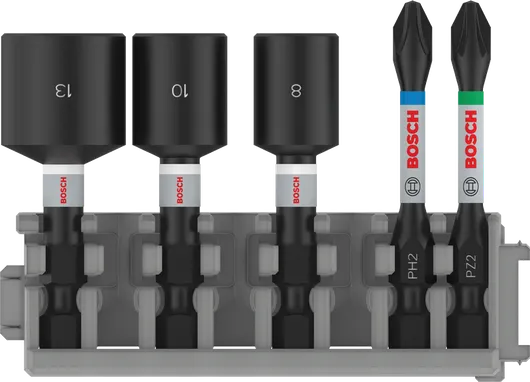 Набор Bosch PRO Impact с торцевыми ключами и битами, 50 мм.