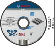 Отрезной диск Bosch PRO с металлическим креплением, 125 x 1,6 x 22,23 мм.