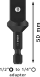 Переходник для торцевых ключей Bosch PRO 1/2" на 1/4", 50 мм.