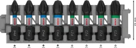 Набор бит для ударной отвертки Bosch PRO 8 шт., 25 мм.
