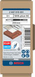 Набор зубил Bosch SDS plus-5C 250 мм.