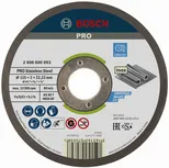 Отрезной диск Bosch PRO из нержавеющей стали диаметром 115 мм для нержавеющей стали.