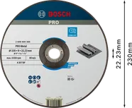 Шлифовальный диск Bosch PRO с металлическим связующим, 230 x 8 x 22,23 мм.