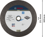 Диск для резки металла Bosch PRO Metal Bonded, диаметр 305 мм.