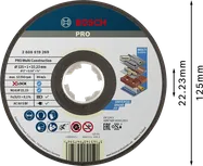Отрезной диск Bosch PRO Multi Material X-Lock 125 мм.