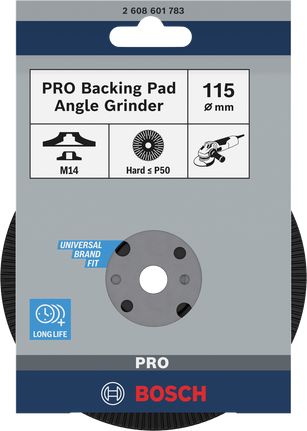 Опорная пластина Bosch PRO Hard 115 мм для угловой шлифовальной машины.
