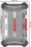 Большой пустой кейс Bosch PRO с прозрачной крышкой.