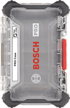 Большой пустой кейс Bosch PRO с надежной красной защелкой.