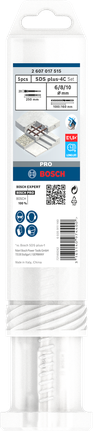 Набор из 5 долот и сверл Bosch PRO SDS plus-4C.