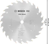 Пильный диск для аккумуляторной циркулярной пилы Bosch PRO Wood 140 мм.
