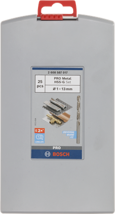 Набор сверл Bosch PRO Metal HSS-G, 25 шт.