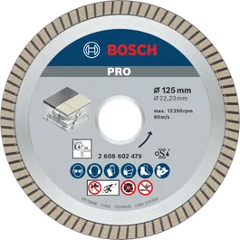Алмазный диск Bosch PRO Ceramic 125 мм для резки плитки.