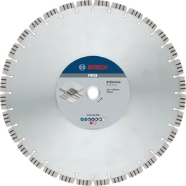 Алмазный диск по бетону Bosch PRO 450 мм для резки.