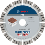 Абразивный алмазный диск Bosch PRO 150 мм для резки кирпича.