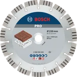 Абразивный алмазный диск Bosch PRO 230 мм для резки кирпича.