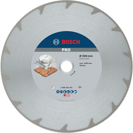 Алмазный диск Bosch PRO Marble, 300 мм для резки.