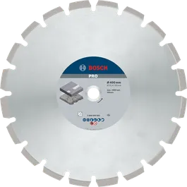 Алмазный диск Bosch PRO Asphalt, диаметр 400 мм.