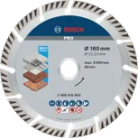 Алмазный диск Bosch PRO Multi Material, 180 мм для резки камня и кирпича.