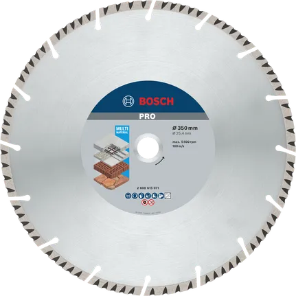 Алмазный диск Bosch PRO Multi Material, диаметр 350 мм.