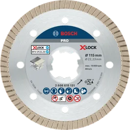 Алмазный диск Bosch PRO Ceramic X-Lock, 115 мм.