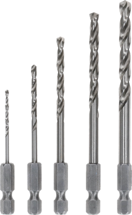 Набор шестигранных сверл Bosch PRO Metal HSS-G, 5 размеров.