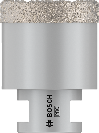 Сухой корончатый сверло Bosch PRO для резки керамики, диаметр 45 мм, для сверления отверстий под плитку.