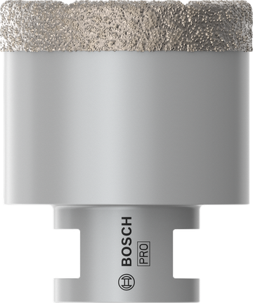 Сухой корончатый сверло Bosch PRO для керамической плитки, диаметр 51 мм, для сверления отверстий под плитку.