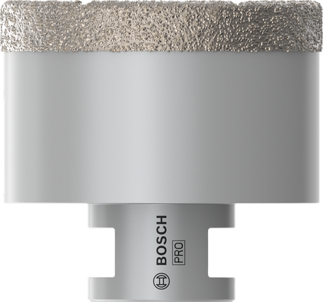 Сухой корончатый сверло Bosch PRO Ceramic диаметром 65 мм для сверления отверстий под плитку.