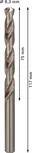 Сверло Bosch PRO Metal HSS-G 8,3 мм для металла.