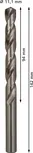 Сверло Bosch PRO Metal HSS-G диаметром 11,1 мм.