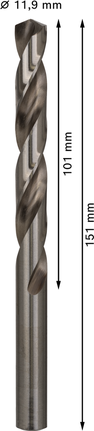 Сверло Bosch PRO Metal HSS-G диаметром 11,9 мм.