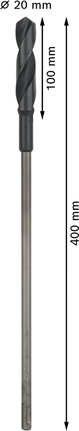 Сверло Bosch PRO Wood HSS Installation Drill Bit 20 mm SDS plus.