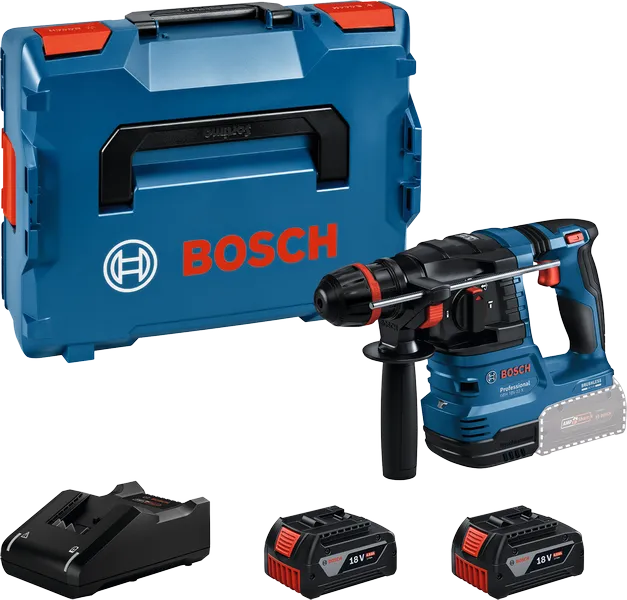 Комплект перфоратора Bosch GBH 18V-22 X с аккумуляторами.