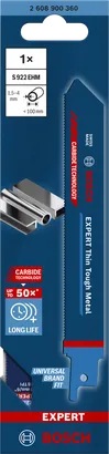 Полотно для сабельной пилы Bosch EXPERT Thin Tough Metal S 922 EHM.