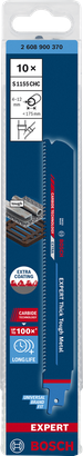 Комплект из 10 полотен для сабельной пилы Bosch EXPERT S1155CHC.
