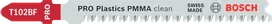 Пильный диск Bosch PRO Plastics PMMA clean T102BF для лобзика.
