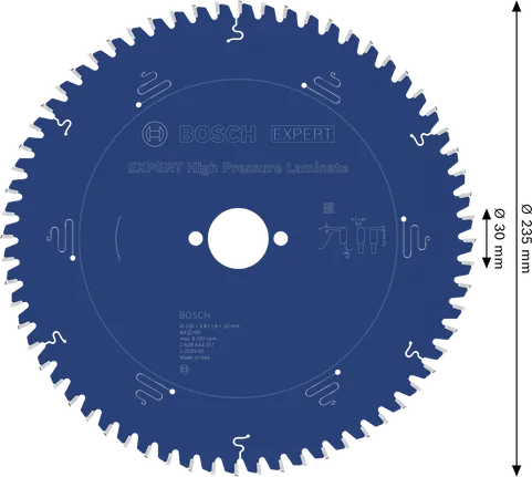 Пильный диск Bosch EXPERT High Pressure Laminate 235 мм.
