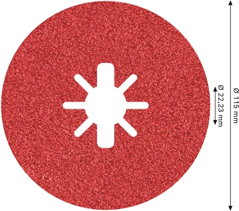 Фибровый диск Bosch PRO R780 X-Lock 115 мм, зернистость 50.